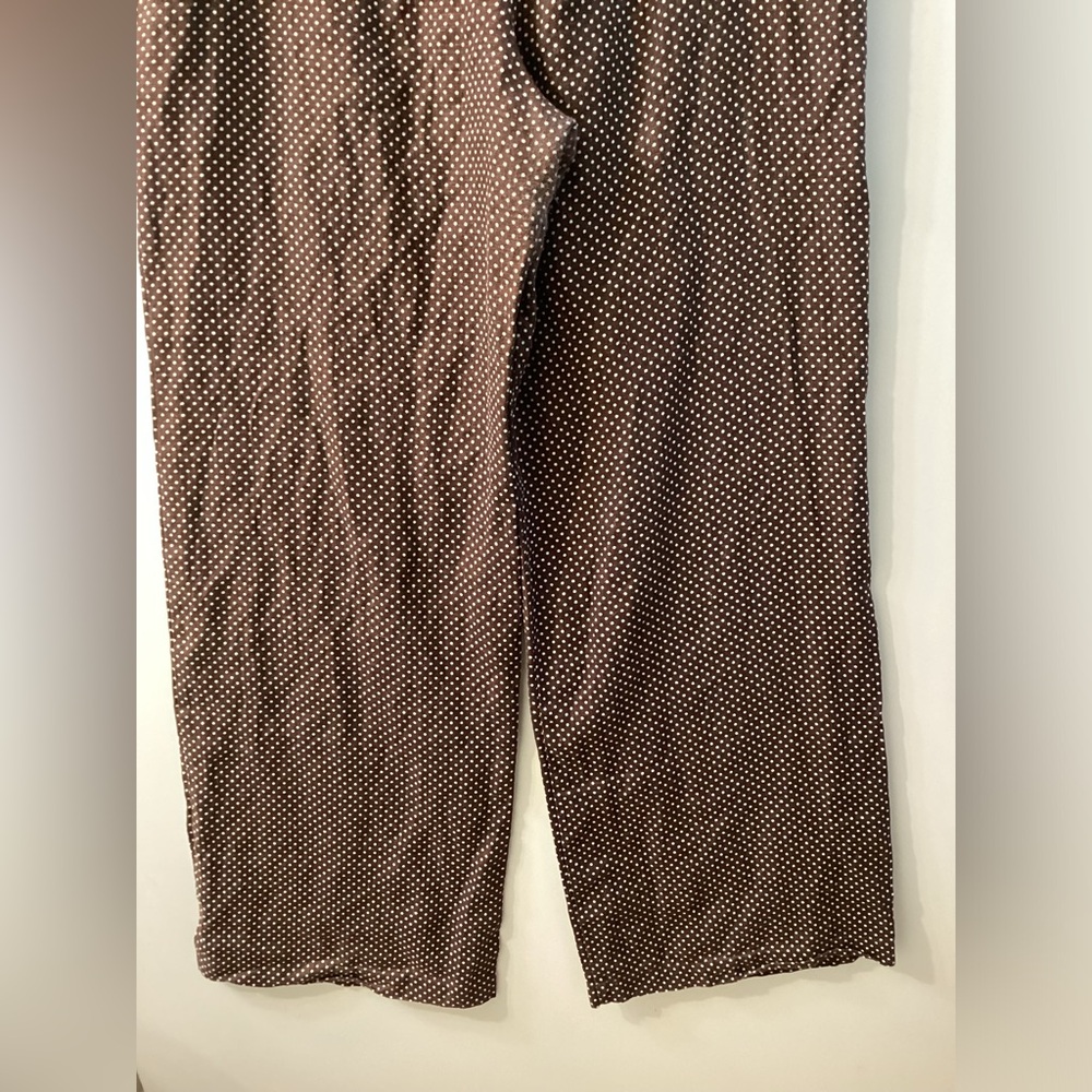 Reformation Jaida Linen Brown Pants Polkadot Size M - Picture 3 of 11